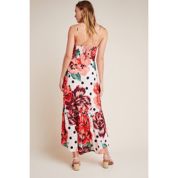 Anthropologie x Farm Rio Riviera Eyelet Maxi Dress - Picture 4 of 8